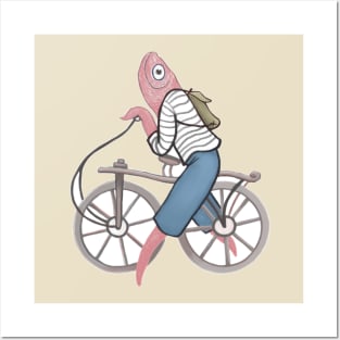 Fish on a Bicycle Posters and Art